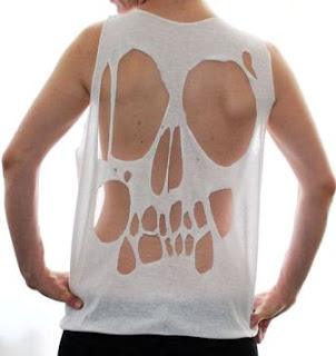 Skull type - t shirt cut art
