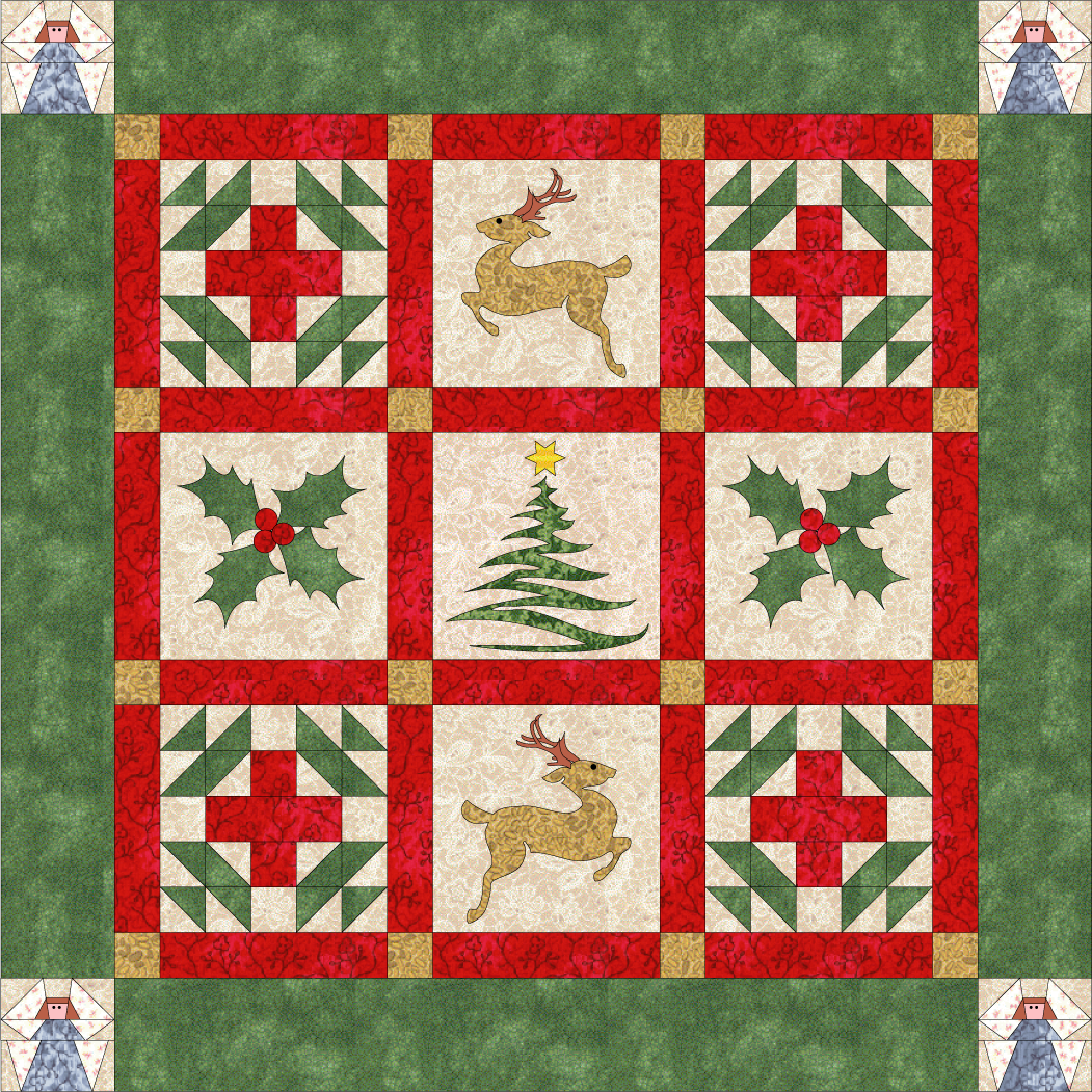 Debby Kratovil Quilts: Christmas in September - FREE Pattern