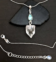  Moonstone Apophyllite Labradorite adjustable Sterling Silver Necklace Spiritual Diva
