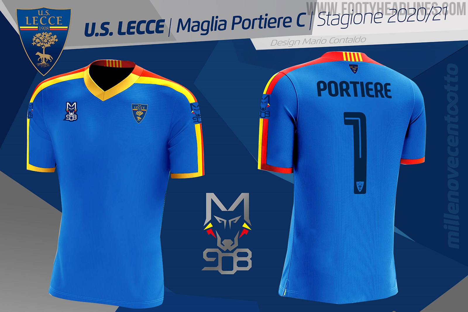 Unique Lecce 2021 Home, Away, Third & Goalkeeper Kits Released