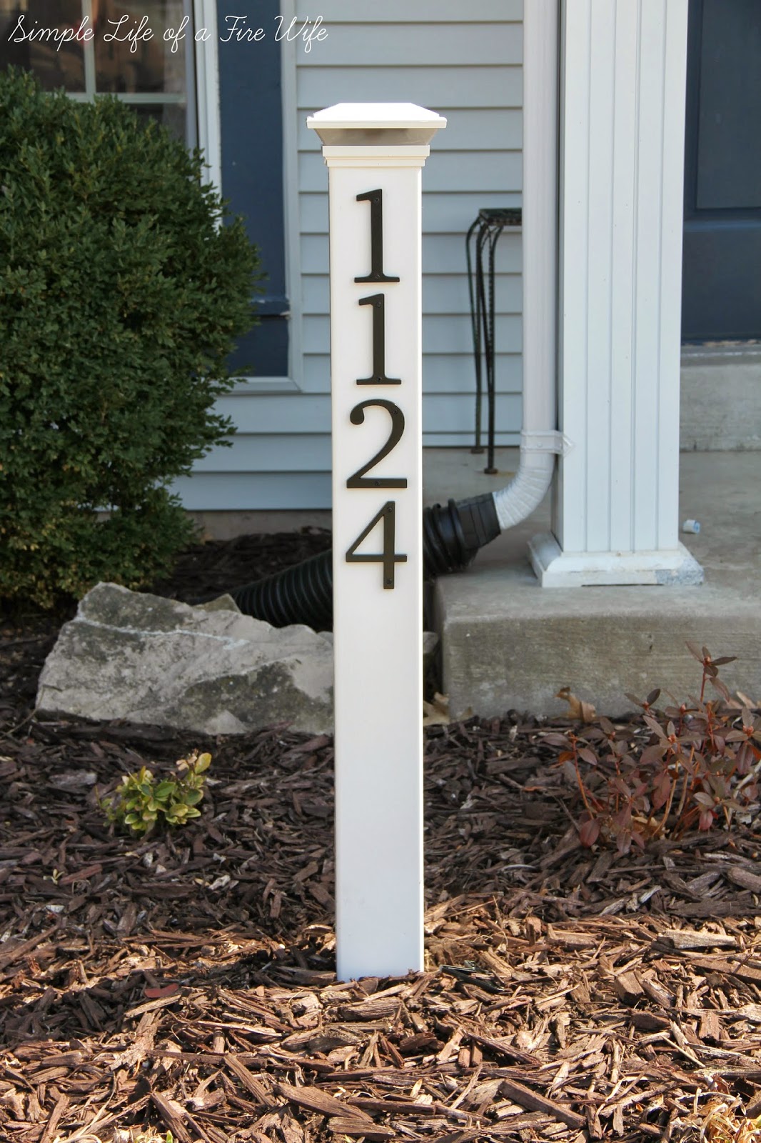 Simple Life of a Fire Wife: House Number Post