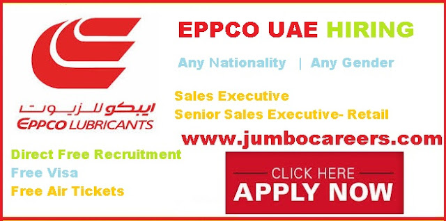 EPPOC Lubricants UAE Hiring Sales Executives | 