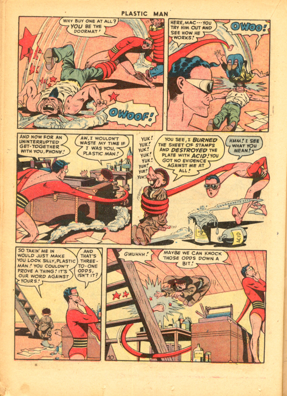 Read online Plastic Man (1943) comic -  Issue #9 - 24