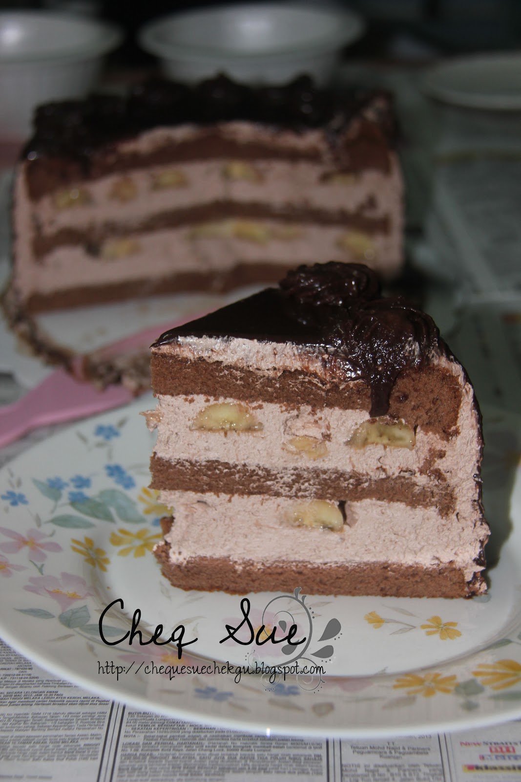 Kumbang: Chocolate Banana Mousse Cake