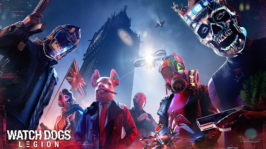 Watch Dogs Legion, Characters, Mask, London, Big Ben, 8K, #9