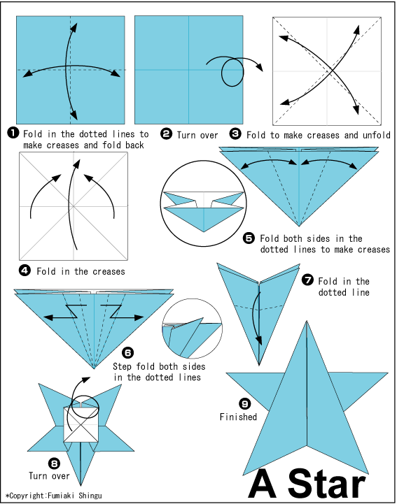 Star Easy Origami Instructions For Kids Star Easy Origami Instructions For Kids