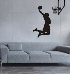 cool wall bedroom basketball mens murals quotes decal mural decor decoration sticker easy sports funky decals sport instant stickers pad