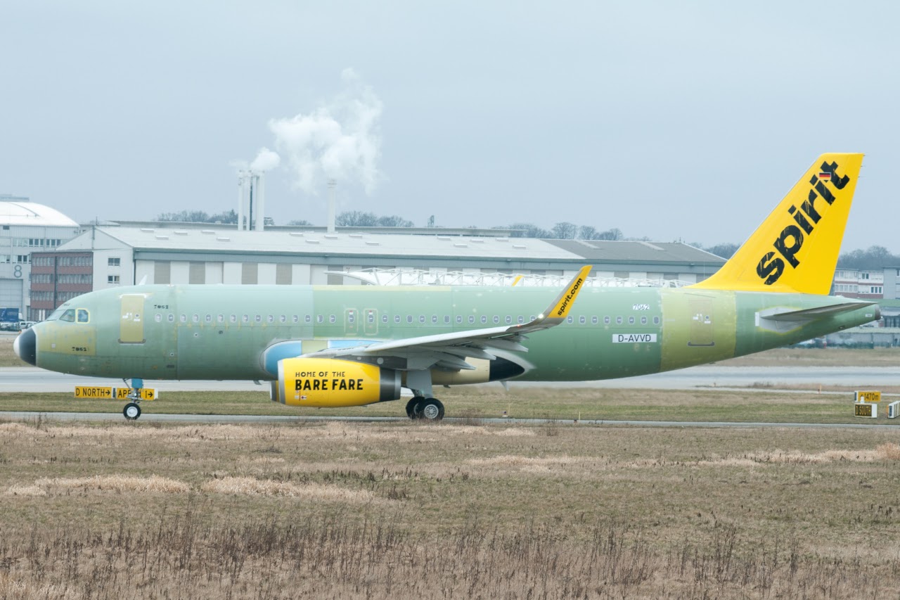 Airbus Hamburg Finkenwerder News A320232SL, Spirit Airlines, DAVVD