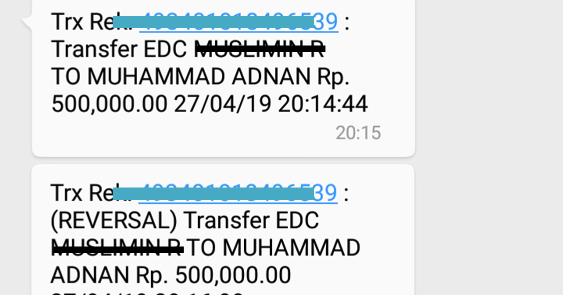 Contoh Bukti Transfer Sms Banking Bri - Contoh Soal