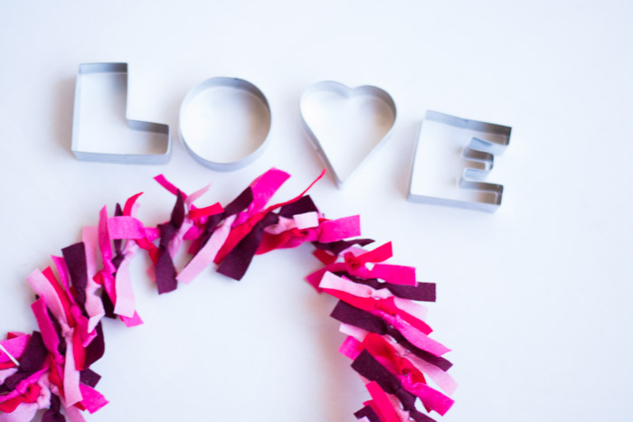 Adorno corazón con fieltro diy