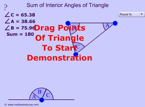 Suma Ángulos Interiores Triángulo