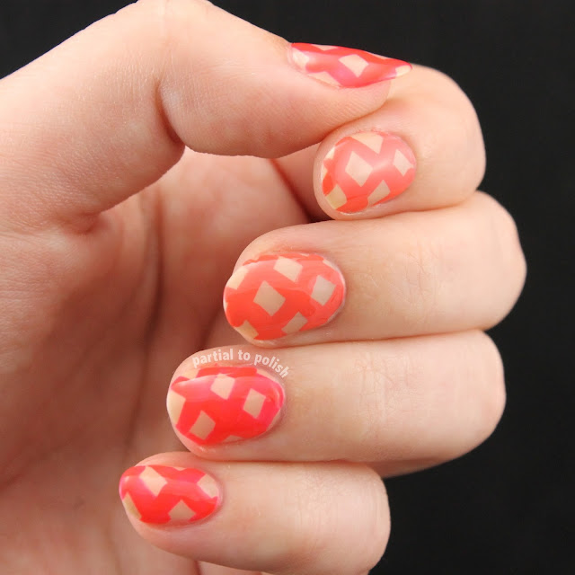 Coral and Orange Lattice Featuring Girly Bits Hoop! There It Is