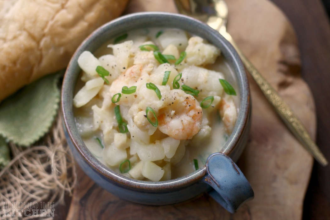 Easy Mixed Seafood Chowder All Roads Lead to the Kitchen