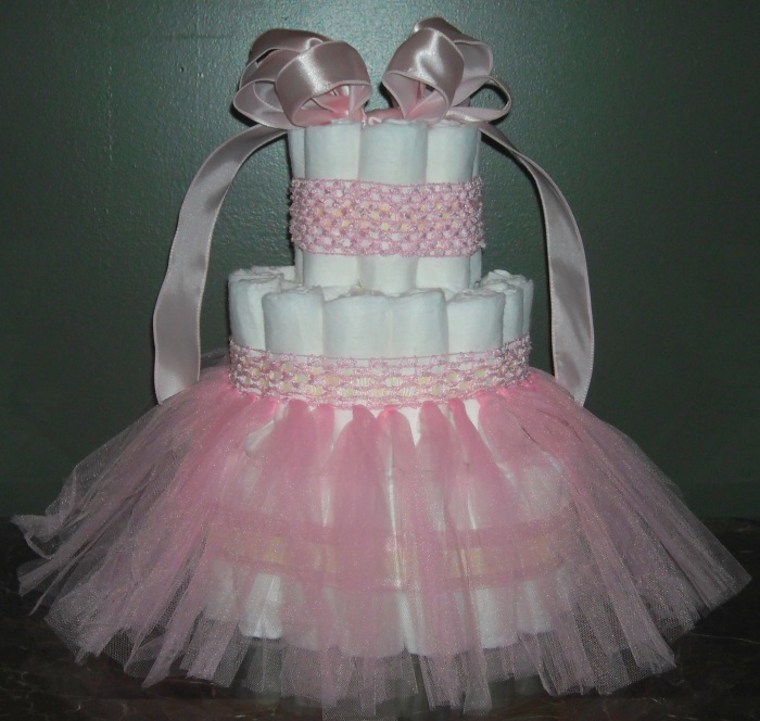 Diaper Cakes Atlanta TuTu Girl Diaper Cake