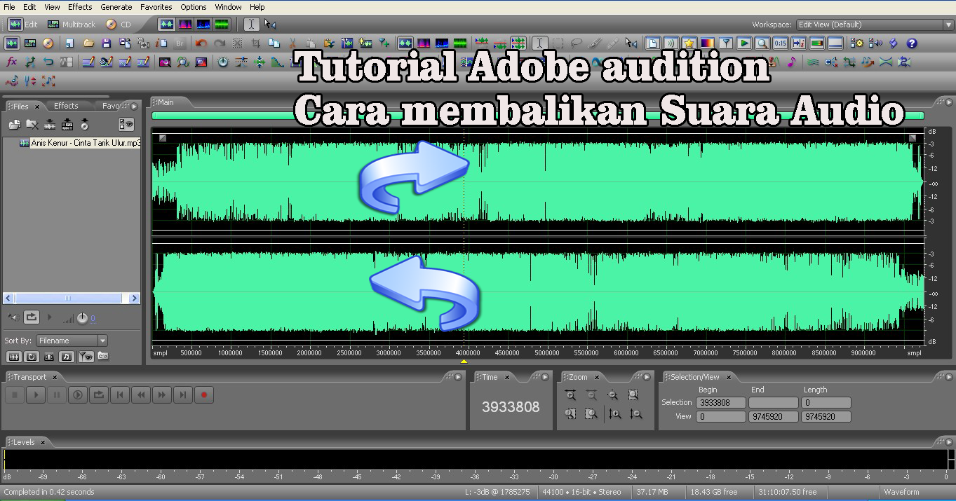 как сохранить в адобе аудишн