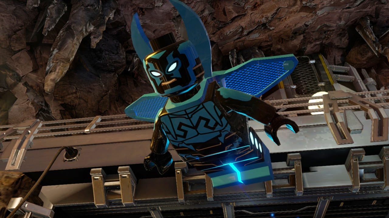 Blue Beetle captured in LEGO Batman 3