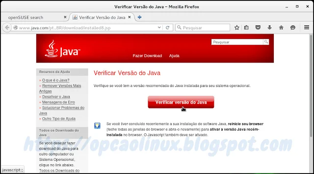 Verificar versão do Java