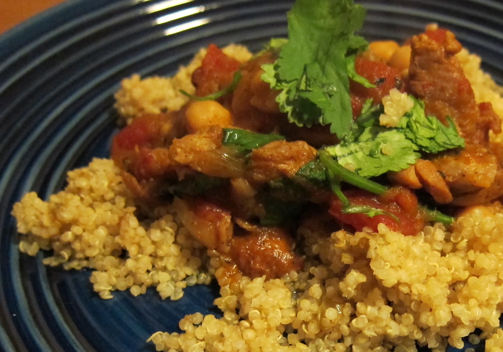 Moroccan Chicken, Chickpea, and Caramelized Vegetable Tagine
