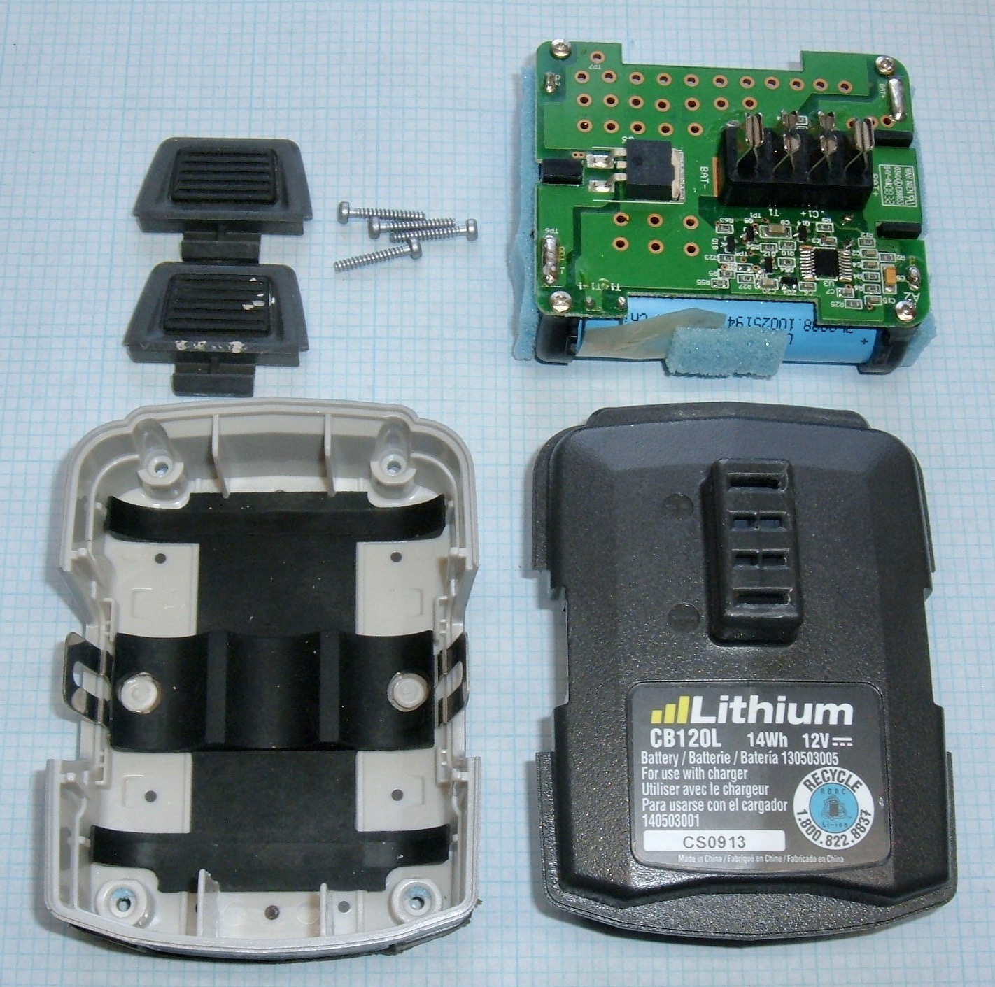 Syonyk S Project Blog Tool Battery Teardowns The 12v Lithium Twins Dewalt And Ryobi