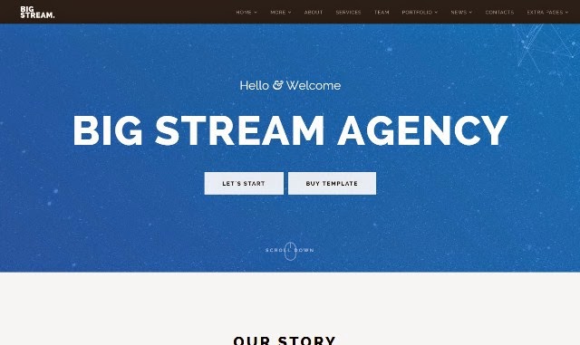 BigStream - One Page Multi-Purpose Drupal Theme