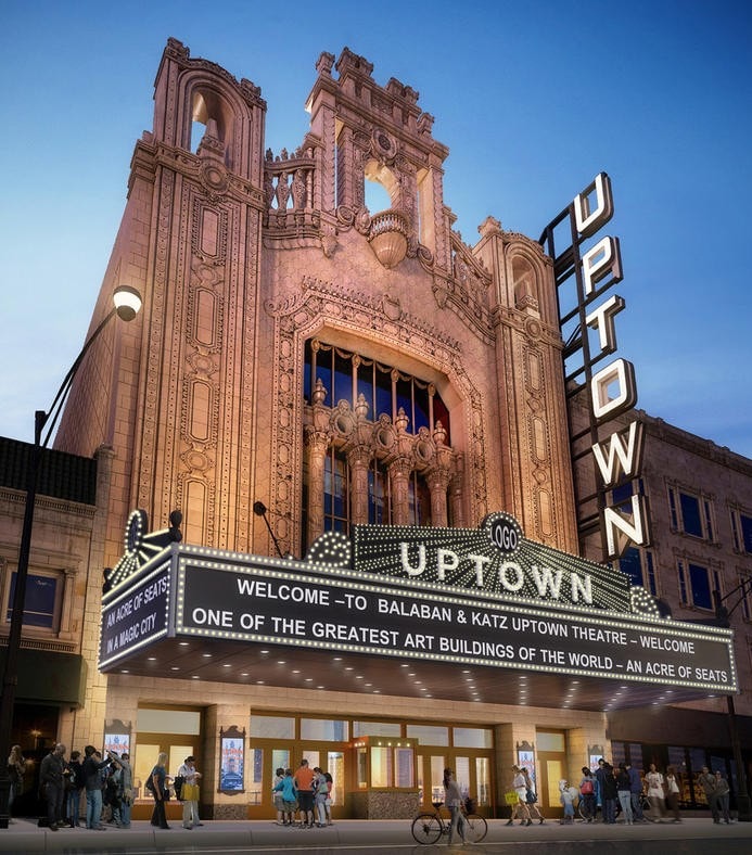 Uptown Update Tribune "Uptown Theatre's 75 Million Restoration Will