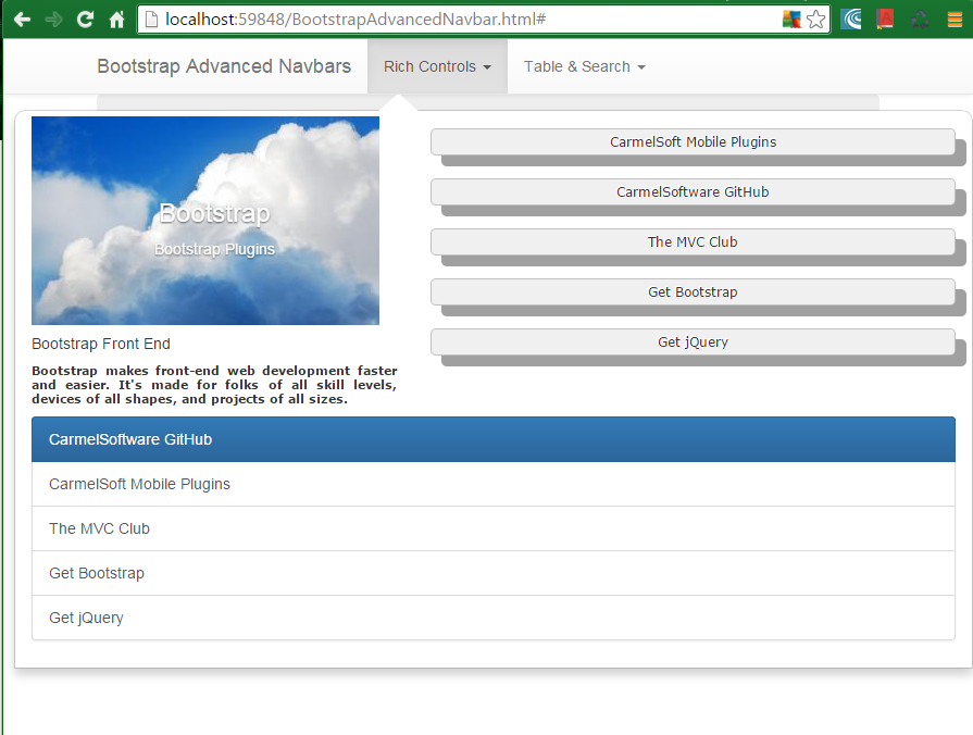 The ASP.NET MVC Club: Bootstrap Tutorial Lesson 13 - Responsive MegaNavbars