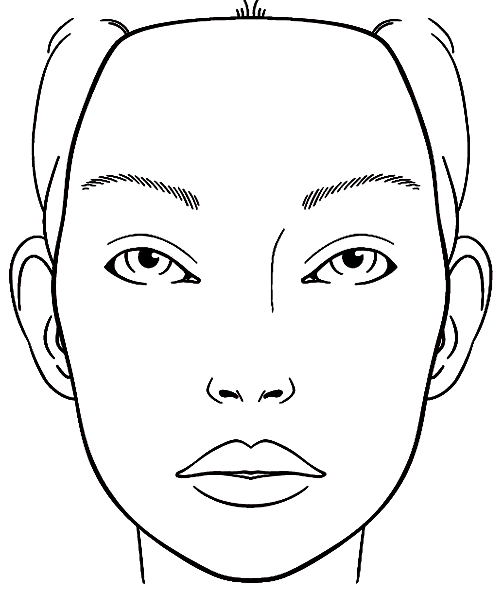 face coloring book pages - photo #10