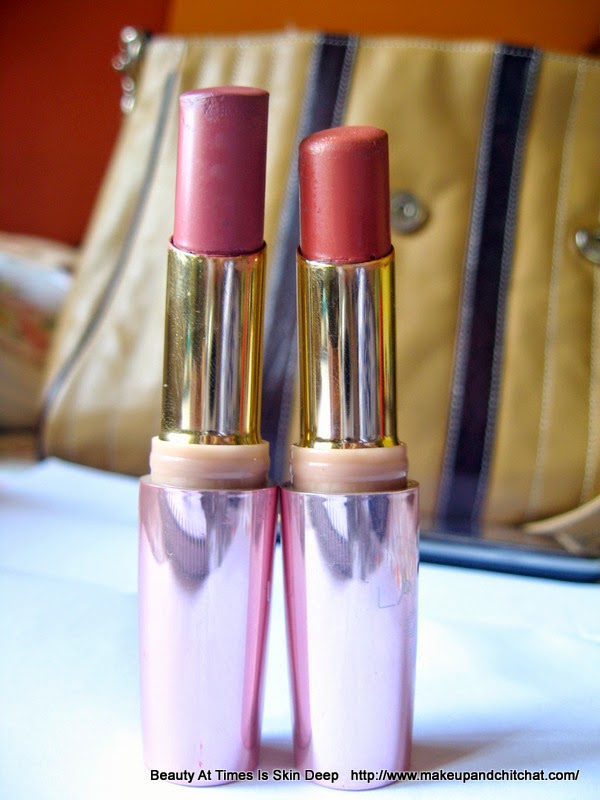 Review of Lakme 9to5 matte Lipsticks B2 Oak Table and M3 Mauve Paced
