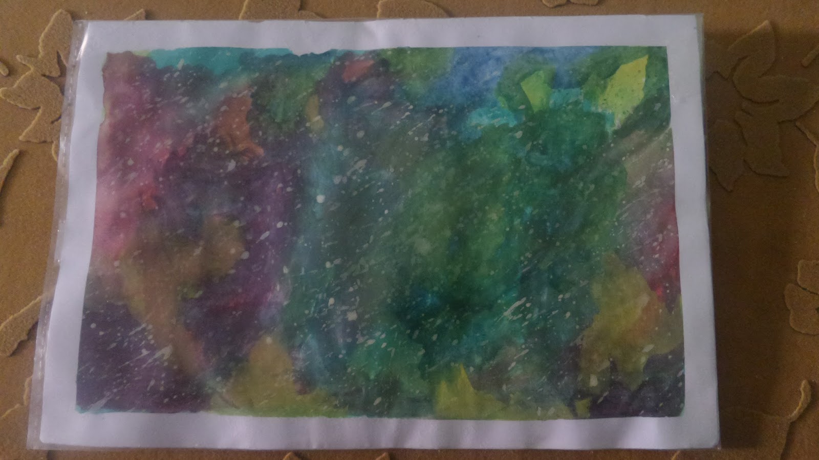 رسم بالألوان المائية نور الهدى محمد سعد