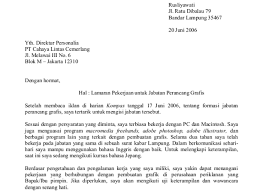 Contoh Surat Balasan Lamaran Diterima Contoh Surat