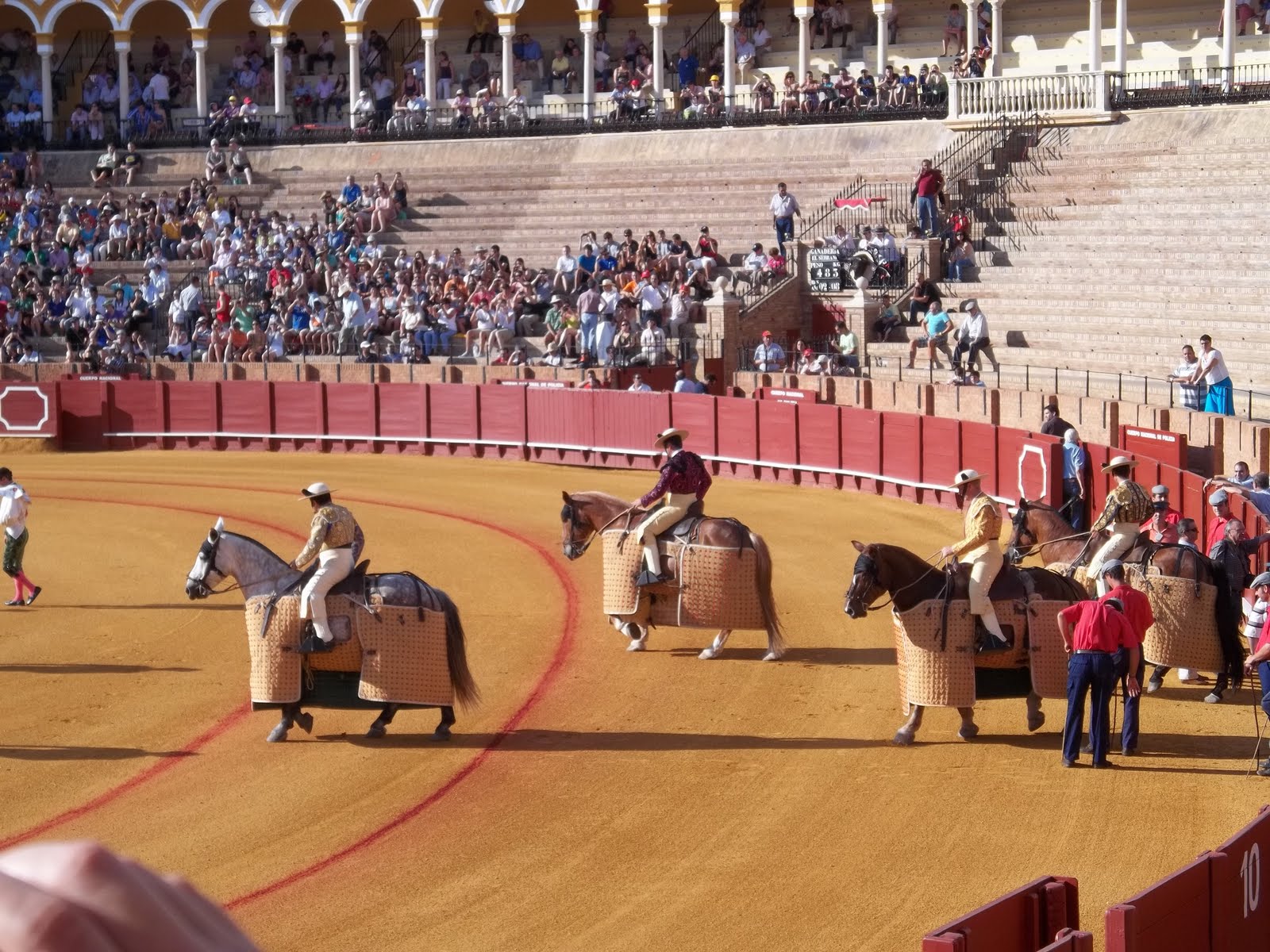 Sarah in Spain! Toreador, en garde, Toreador, Toreador!