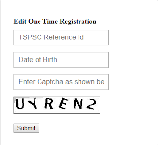 TSPSC One Time Registration TSPSC One Time Registration