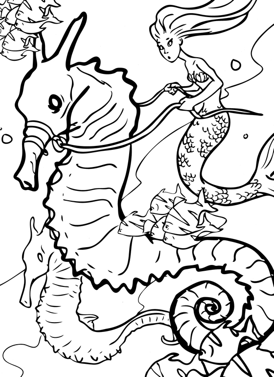 h20 mermaid coloring pages - photo #24