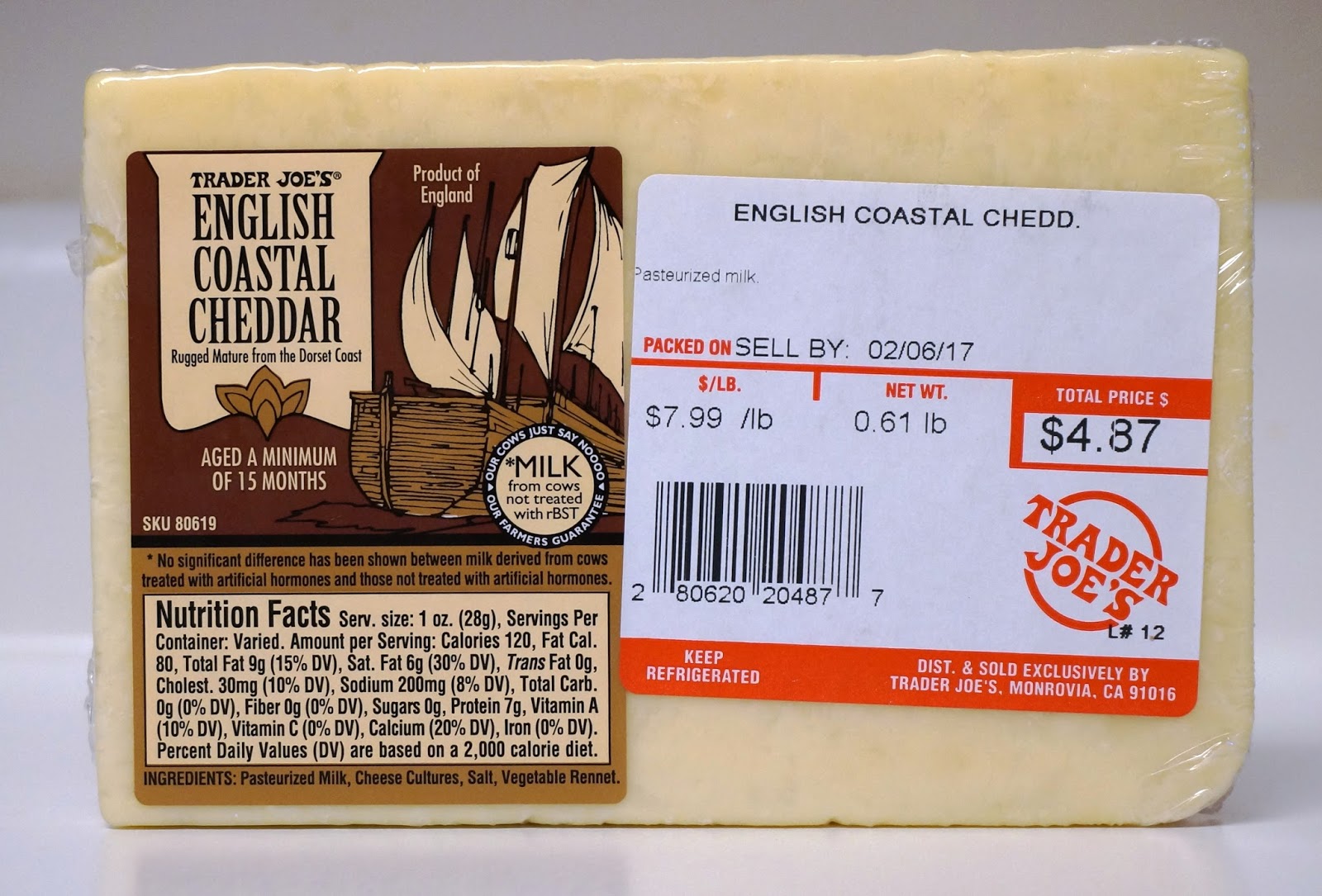 Exploring Trader Joe's Trader Joe's English Coastal Cheddar