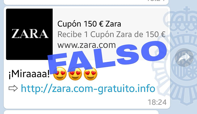 Cuidado con la nueva estafa a través de WhatsApp: el falso cupón de Zara por valor de 150 euros