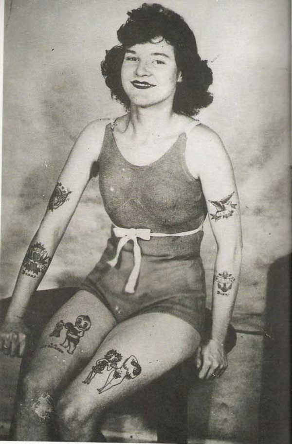 Vintage Photographs of Tattooed Women Vintage Everyday