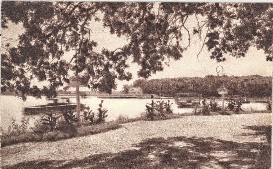 Parcul şi lacul Snagov Snagov interbelic