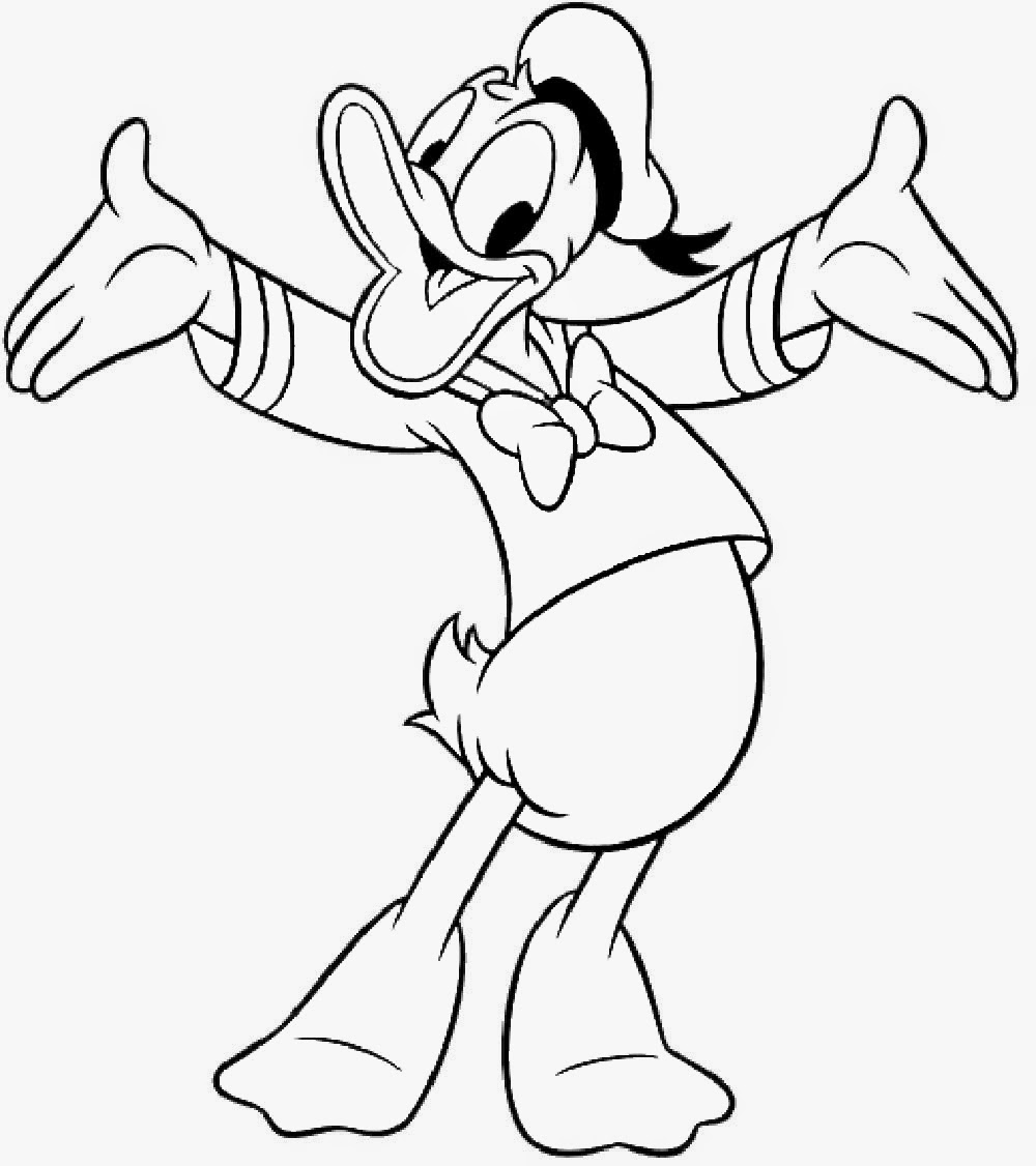 Coloring Blog for Kids Donald Duck Coloring pages