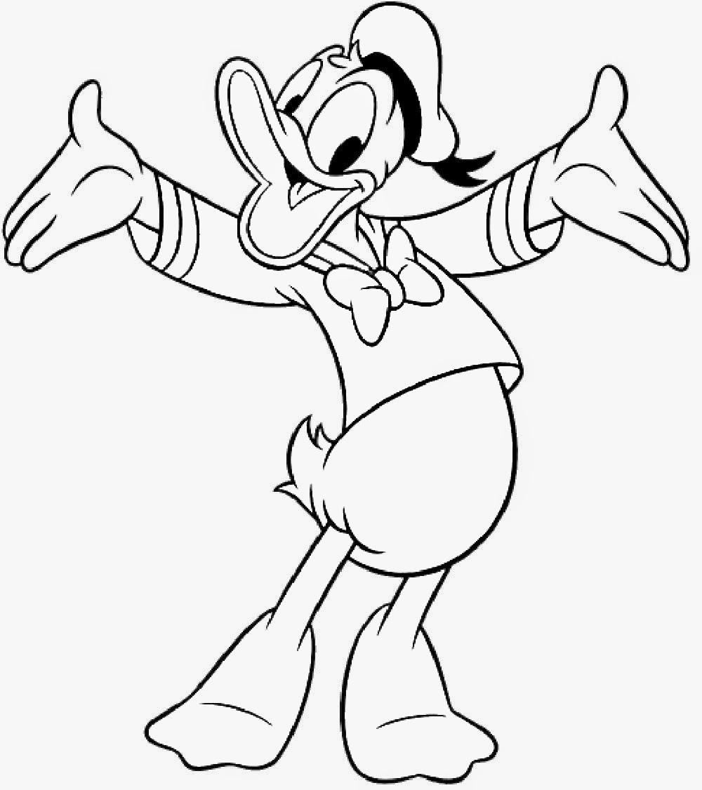 Coloring Blog For Kids Donald Duck Coloring Pages
