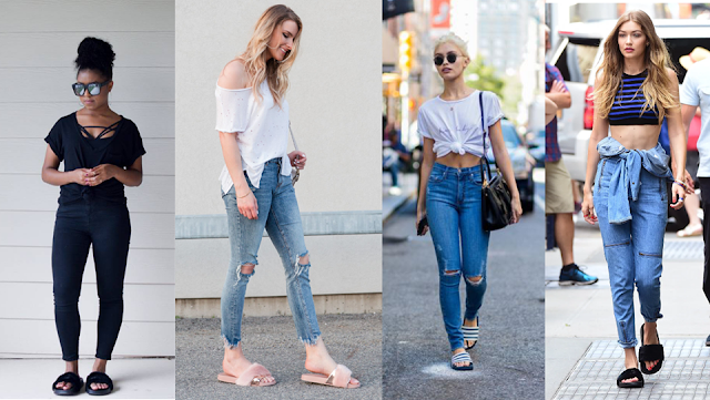 Looks com sandália slide e sandália birken - leiga fashion Looks com sandália slide e sandália birken - leiga fashion