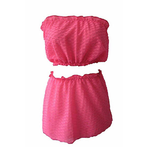 Ruby Lingerie Kemben Sexy Top Bottom Pink