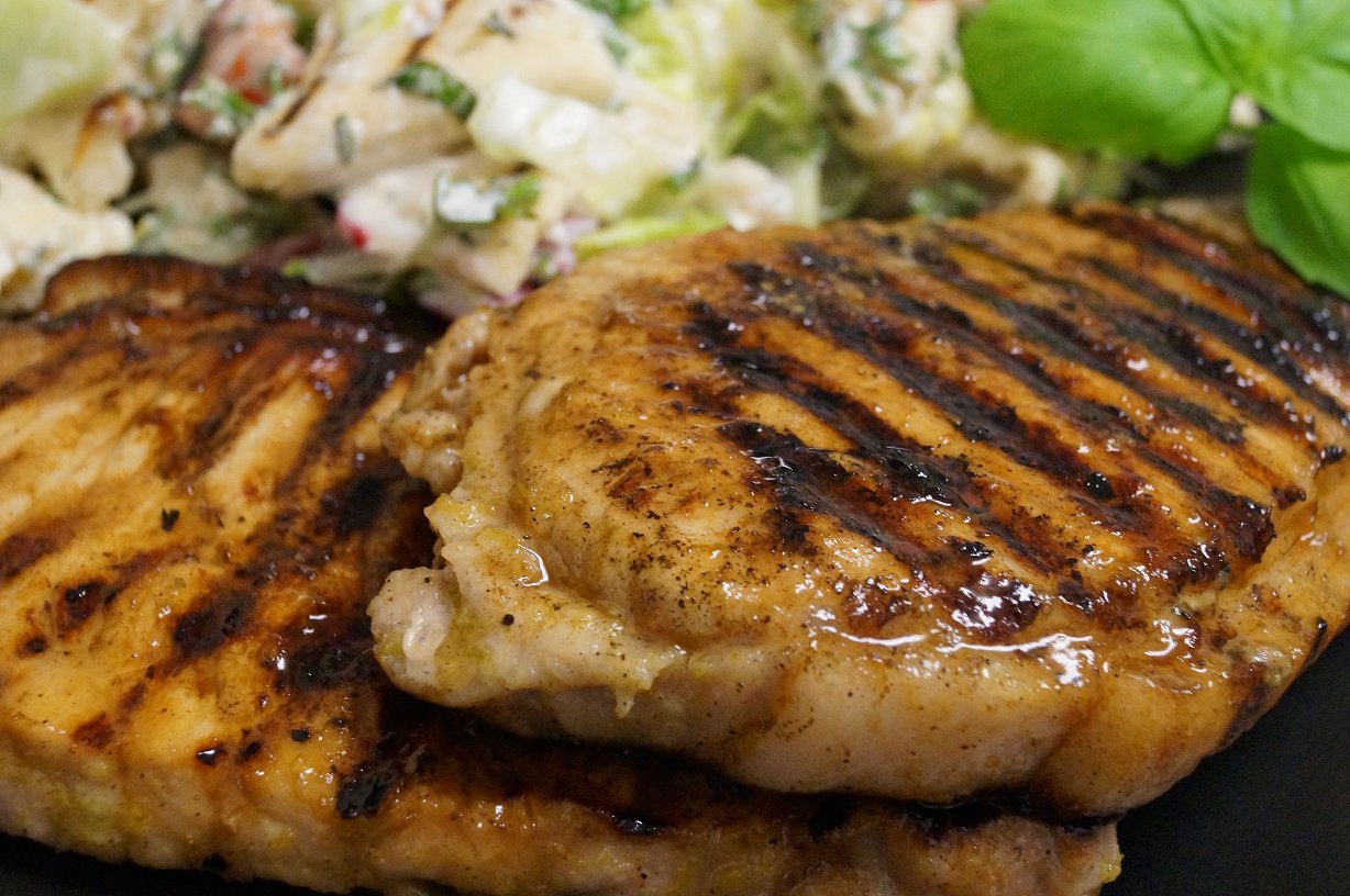 Jenny Eatwell's Rhubarb & Ginger: Lime Pork Chops with Fattoush ...