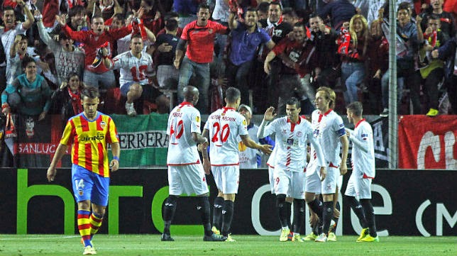 El Sevilla fue superior al Valencia en la ida de las semis