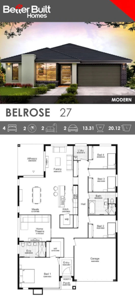 desain inspiratif rumah modern minimalis plus denah