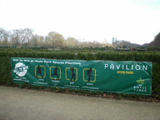 Sports at Pavilion in the Park at Hyde Park in London - the sports on offer include Mini Golf