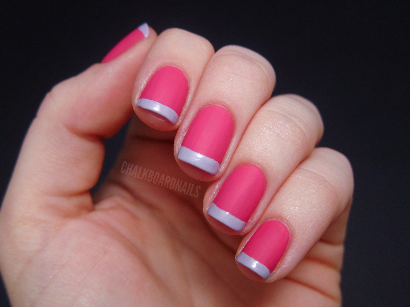 Valentine's French Tips Chalkboard Nails Phoenix, Arizona Nail Artist