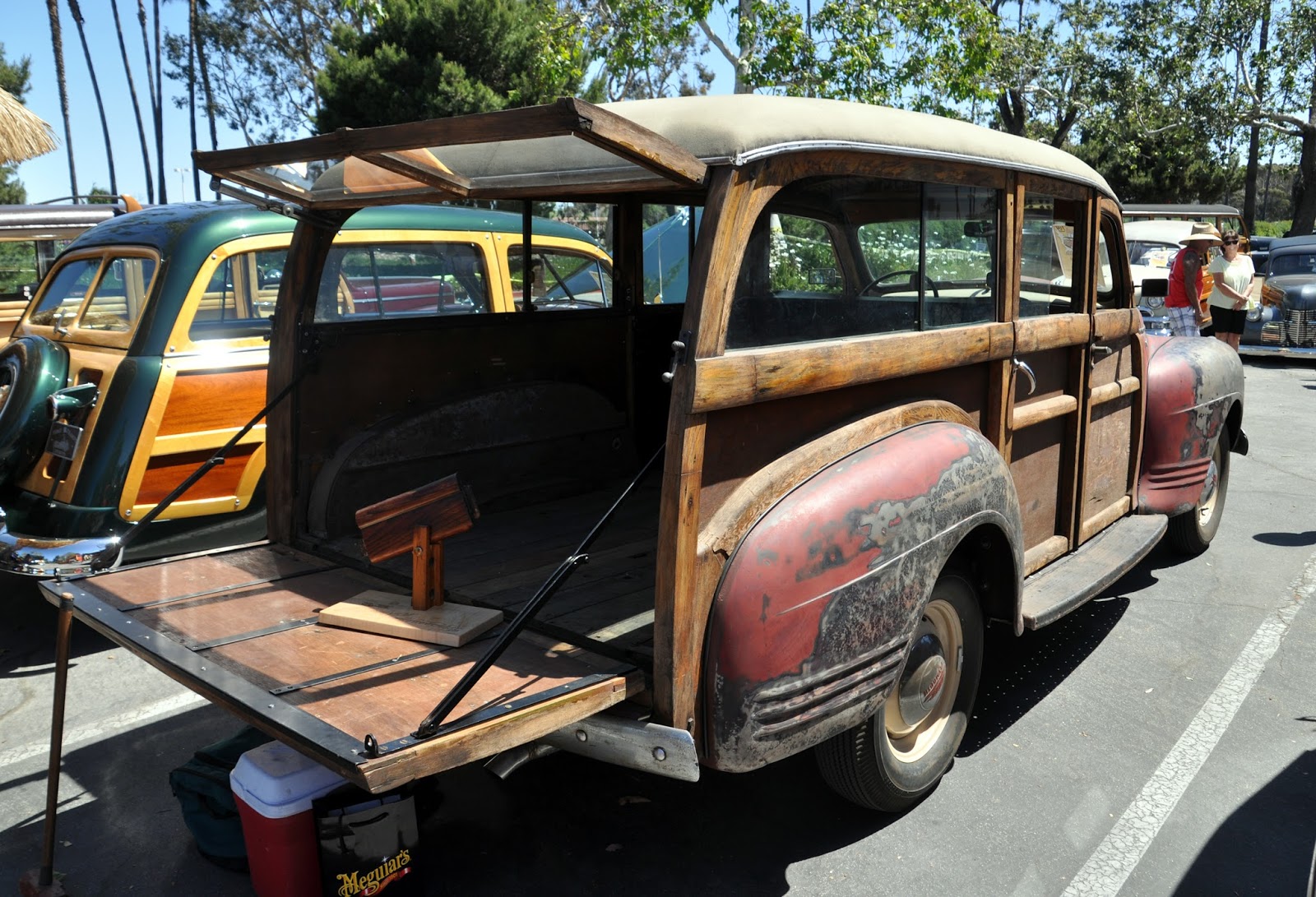 Just A Car Guy 1941 Plymouth woodies, rough and restored compared