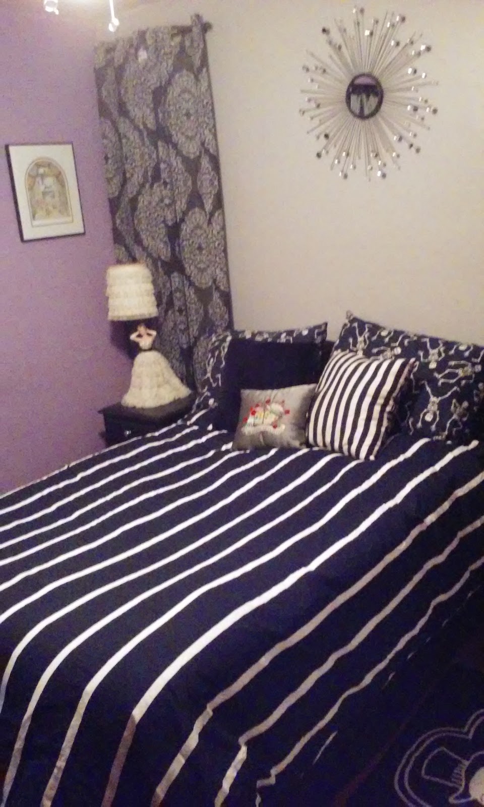 Coffin Kitsch Matching The Duvet And White Striped Duvet That Wasn T Going To Break The Bank We Scored One On Our Sunday Trip Ikea Mental Note Never Go A