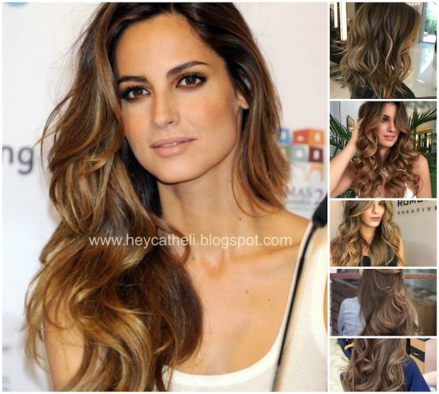 castanho iluminado ombré hair