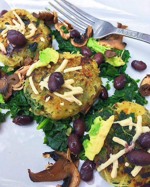 Southwestern Spaghetti Squash Hash Browns (Gluten Free, Vegan, Low Fodmap Friendly)